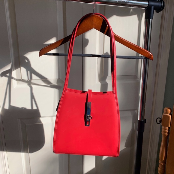 Handbags - Red Leather Handbag